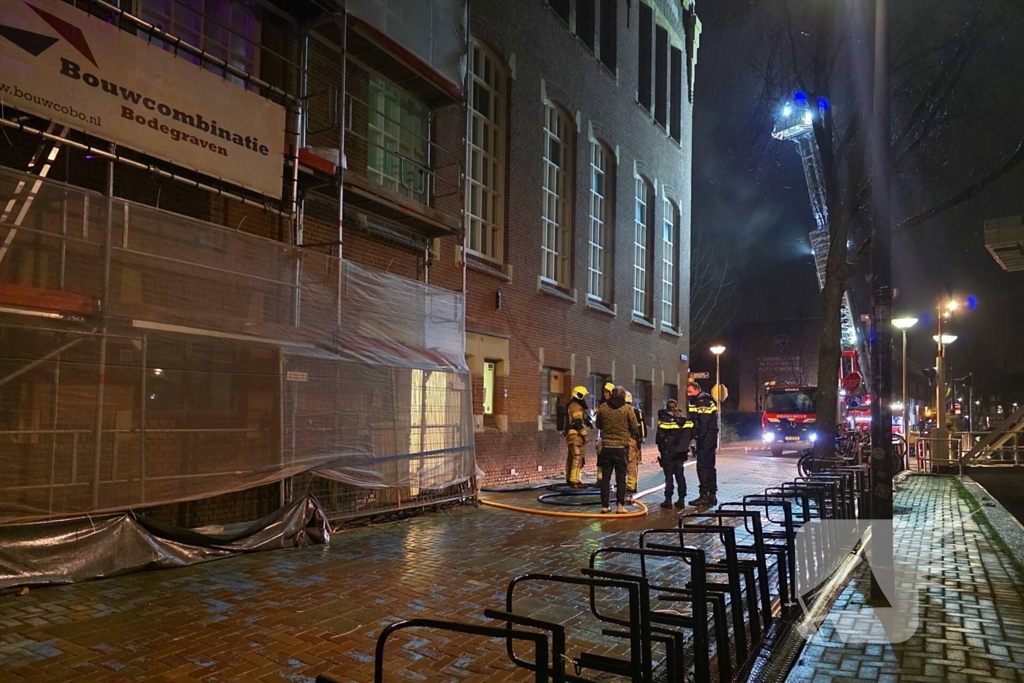 Flinke rookontwikkeling bij brand in concertzaal