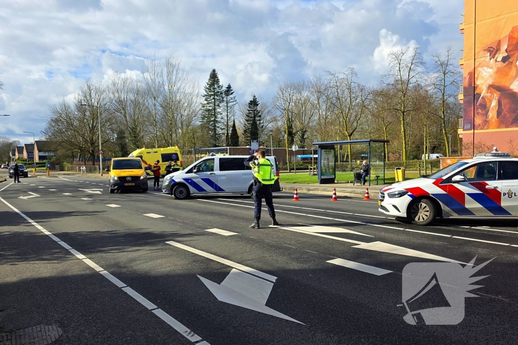 Ongeval tussen pakketbezorger en voetganger
