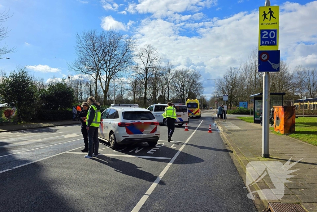 Ongeval tussen pakketbezorger en voetganger