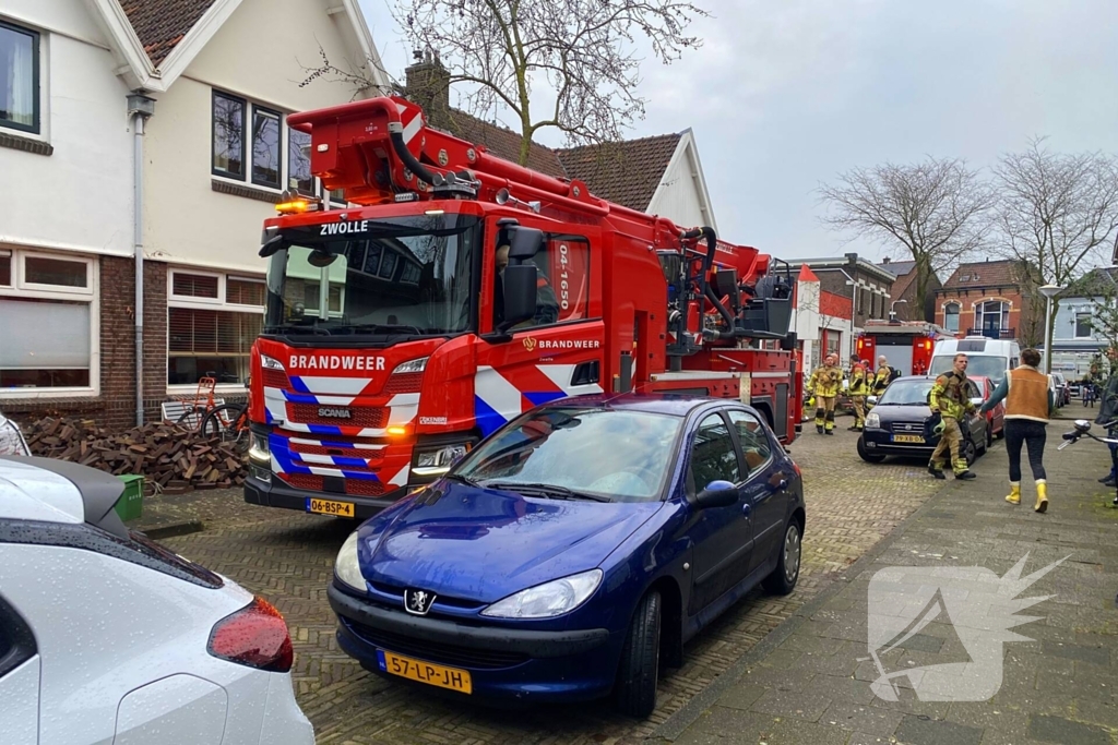 Schoorsteen gecontroleerd na brandmelding
