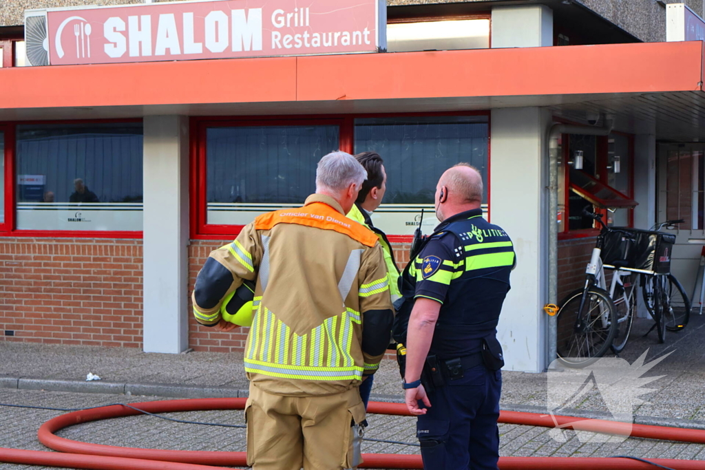 Brand in restaurant zorgt voor grote inzet van brandweer