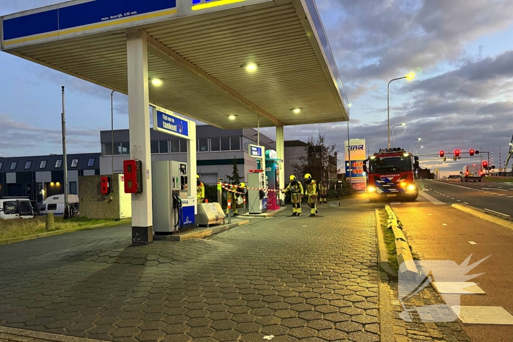 Ongeval gevaarlijke stof bij tankstation