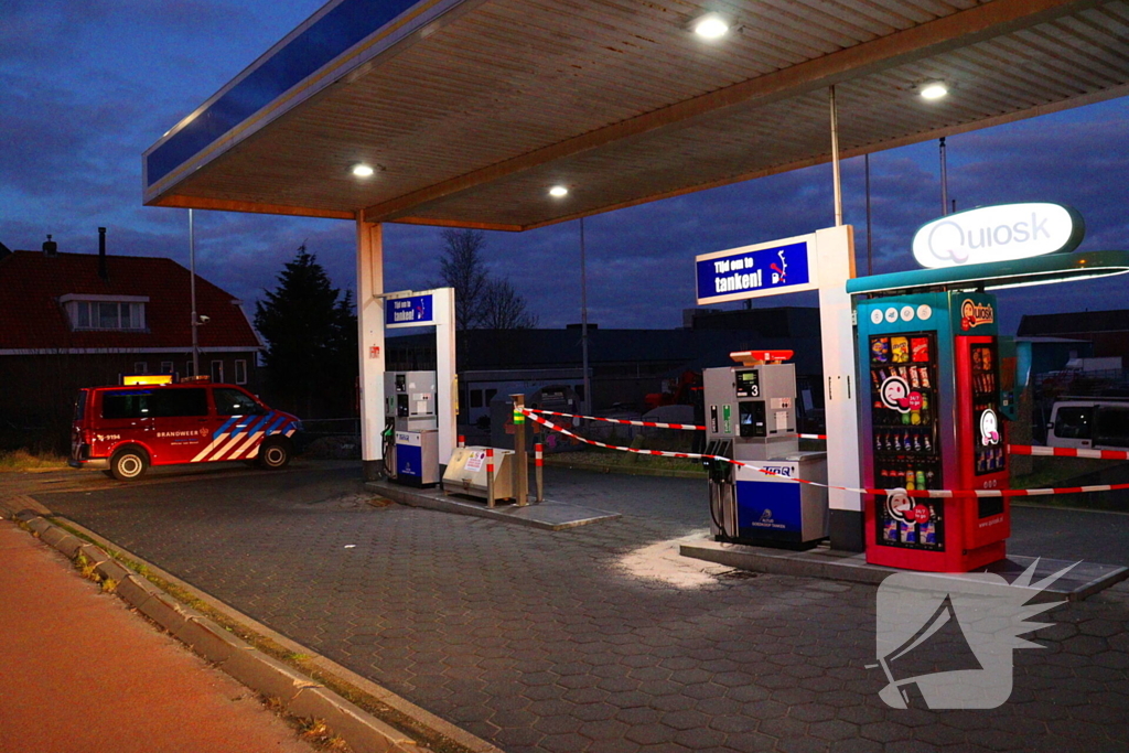 Ongeval gevaarlijke stof bij tankstation