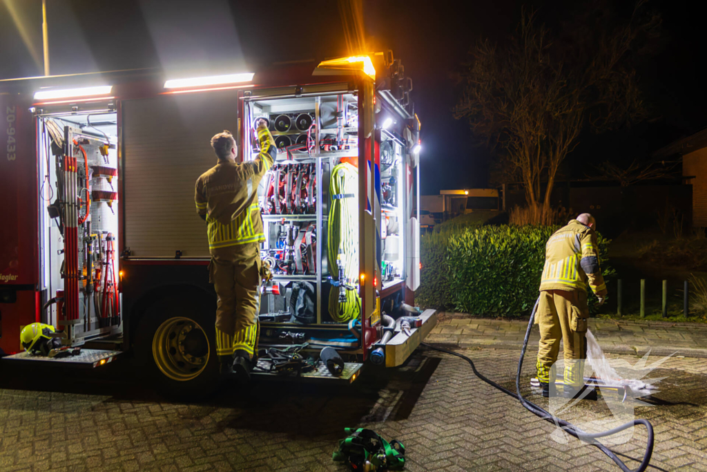 Bluswerkzaamheden rond brand in schoorsteen