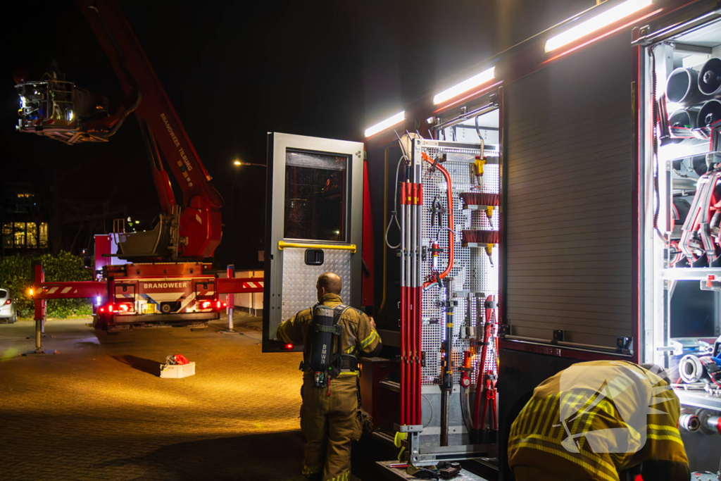 Bluswerkzaamheden rond brand in schoorsteen