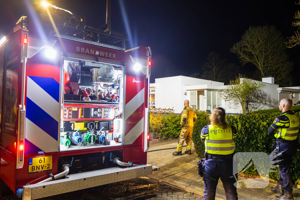 Bluswerkzaamheden rond brand in schoorsteen