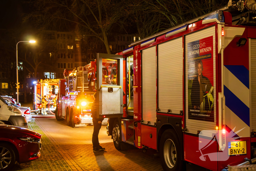 Flatbrand wordt snel onder controle gebracht