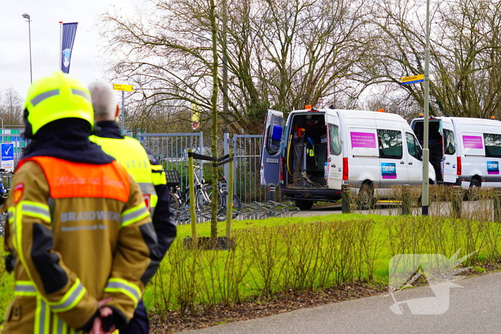 Groot gebied afgezet wegens gaslekkage bij sportvereniging