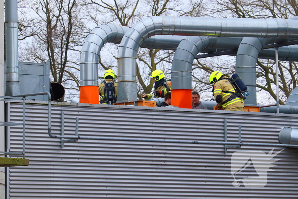 Dakbrand bij interieurinrichter geblust