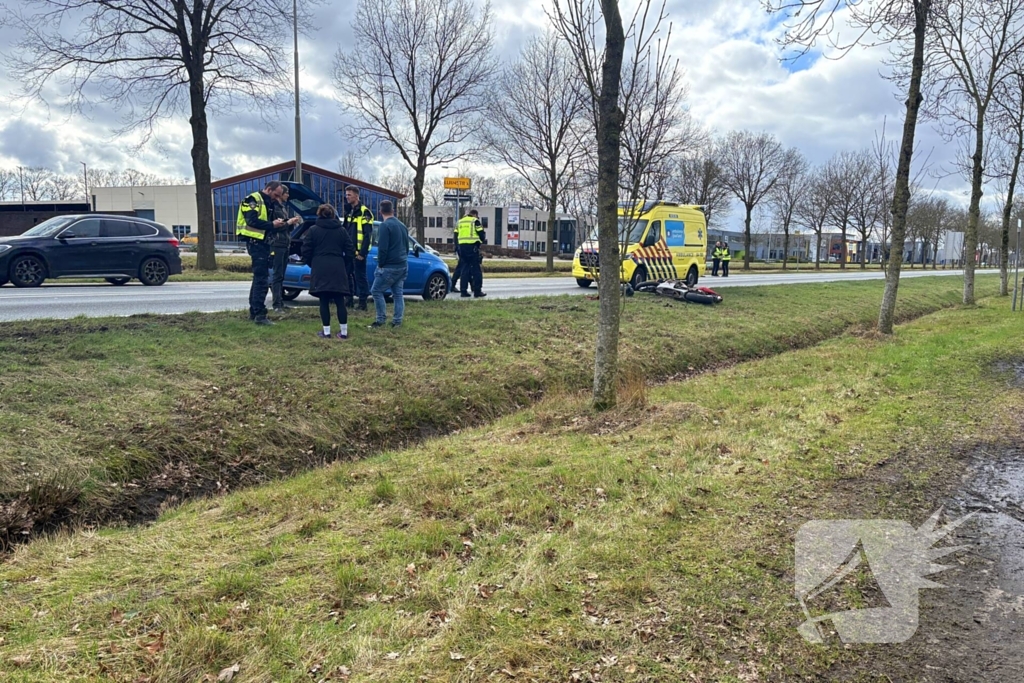 Motorrijder gewond na val op provinciale weg