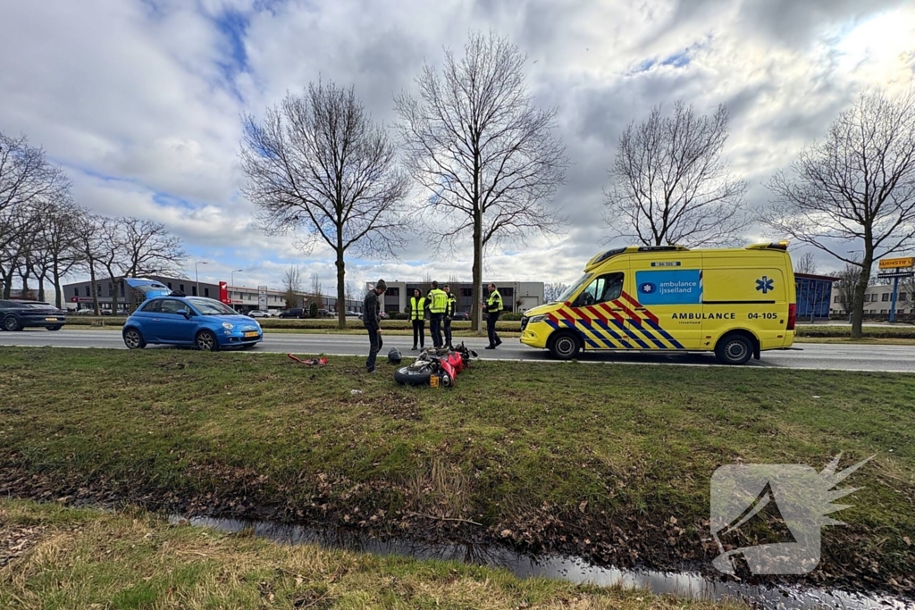 Motorrijder gewond na val op provinciale weg