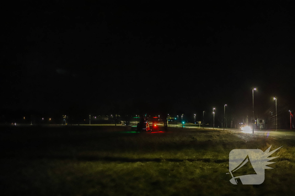 Politiehelikopter landt bij politiebureau voor inzet bij vermissing