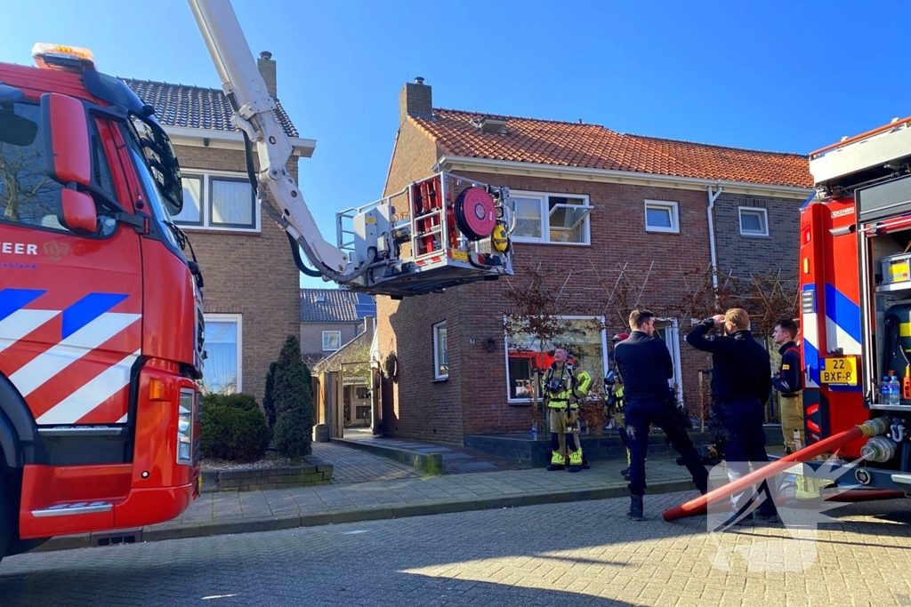 Brand in woning zorgt voor rookontwikkeling