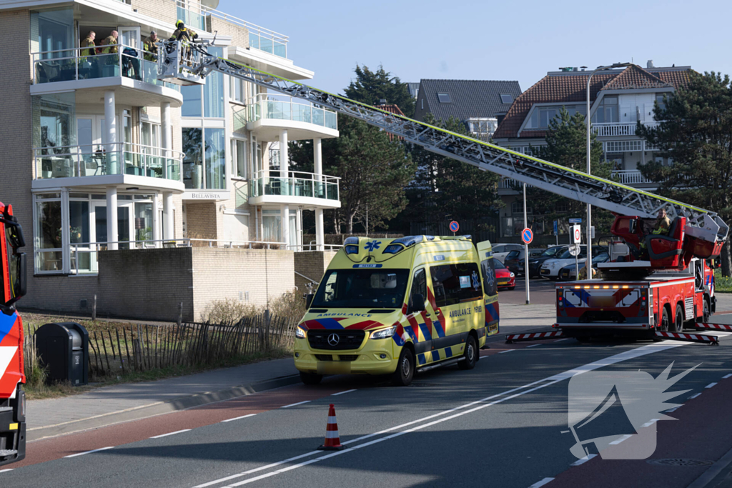 Persoon gewond na val in appartement