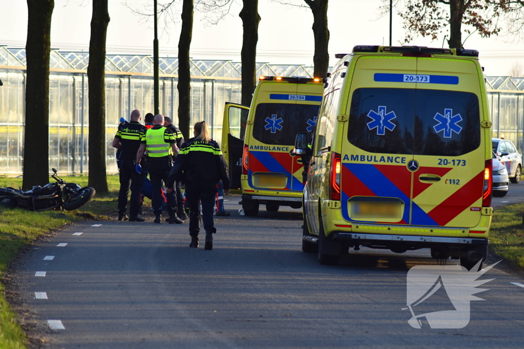 Motorrijder zwaargewond na ongeval