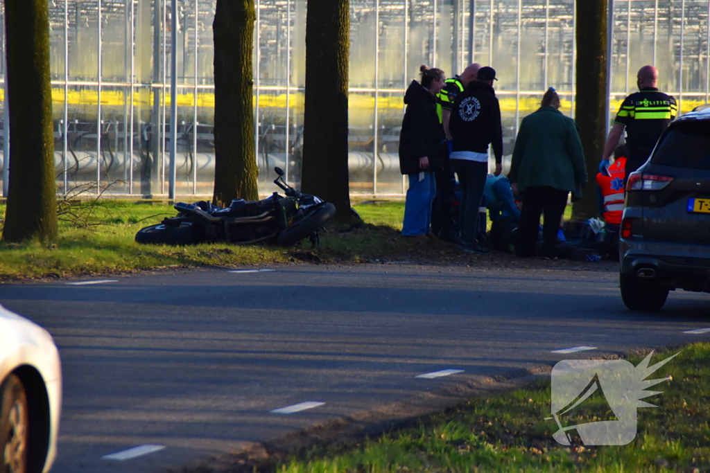 Motorrijder zwaargewond na ongeval