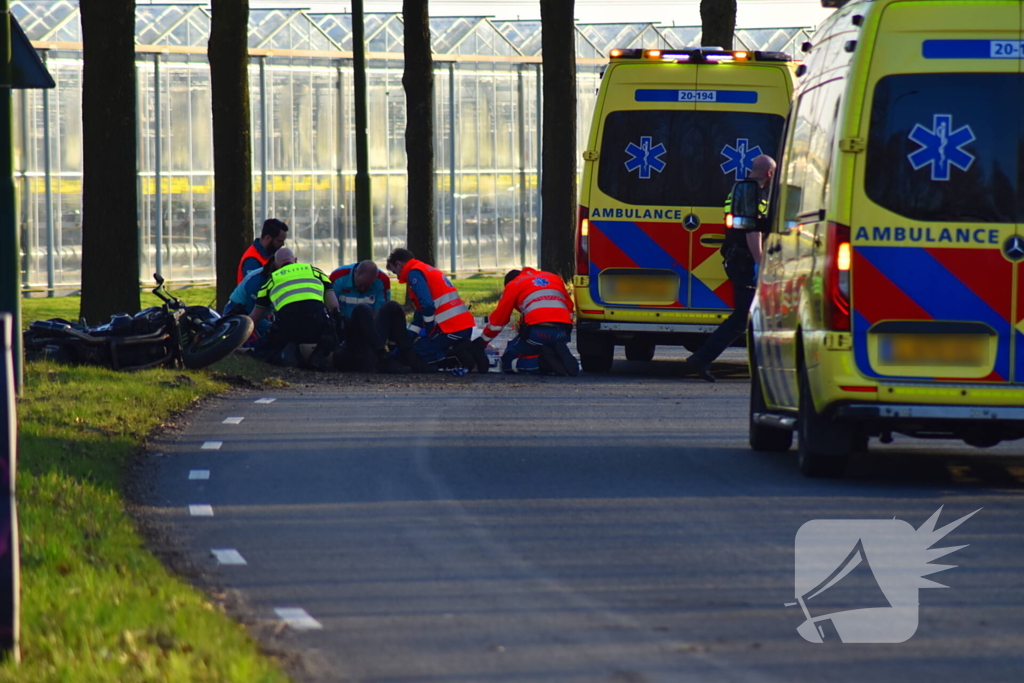 Motorrijder zwaargewond na ongeval