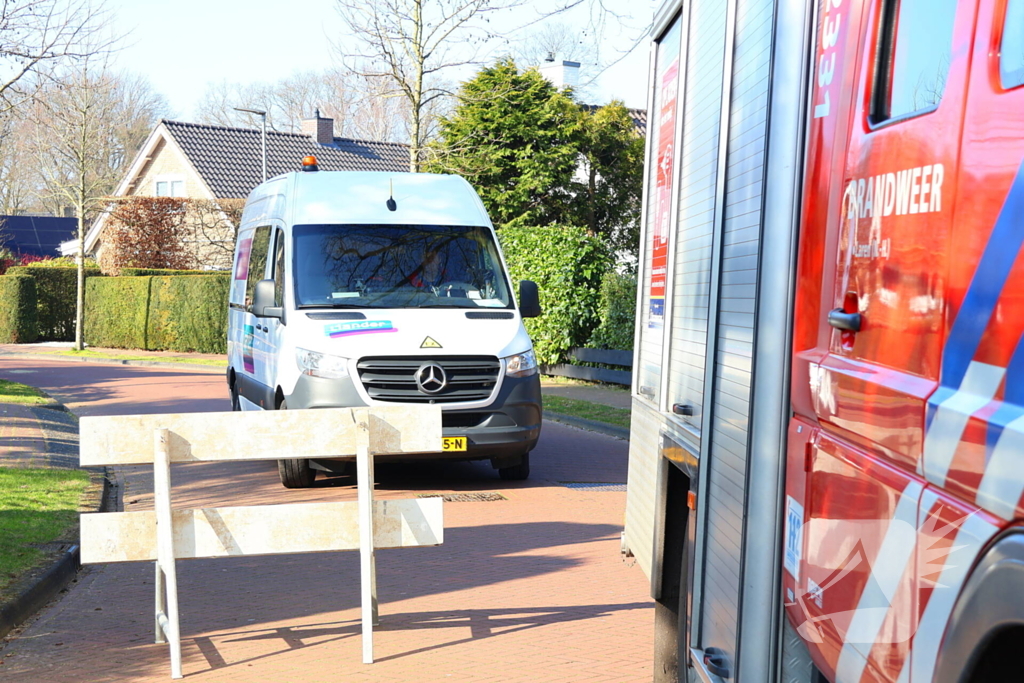 Gaslekkage leidt tot inzet van brandweer
