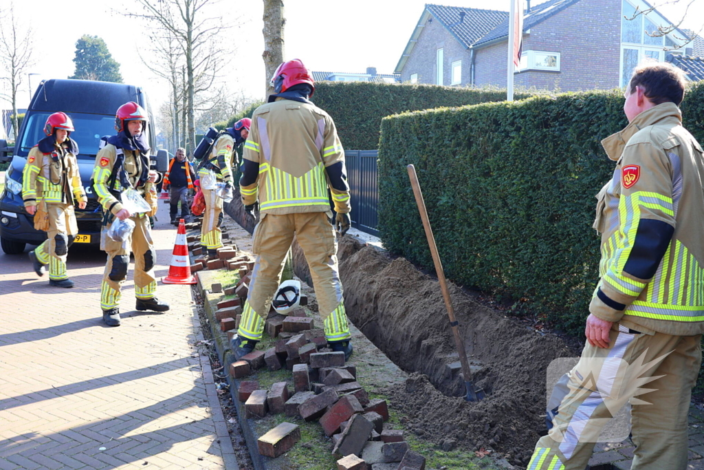 Gaslekkage leidt tot inzet van brandweer