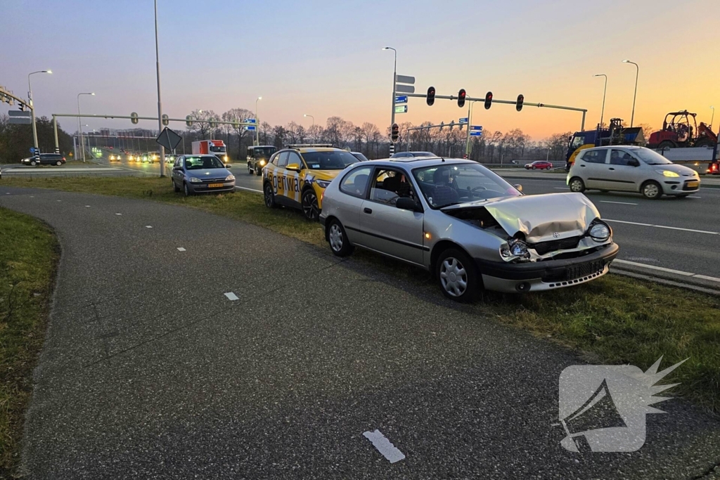 Kop-staartbotsing door overstekende voetganger