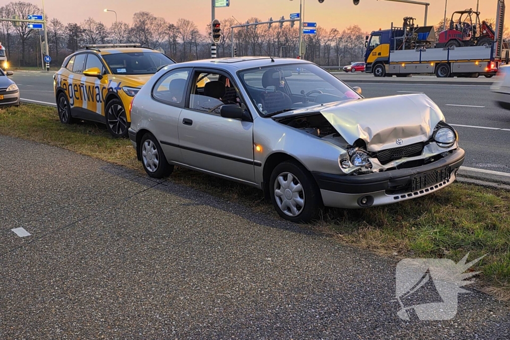 Kop-staartbotsing door overstekende voetganger