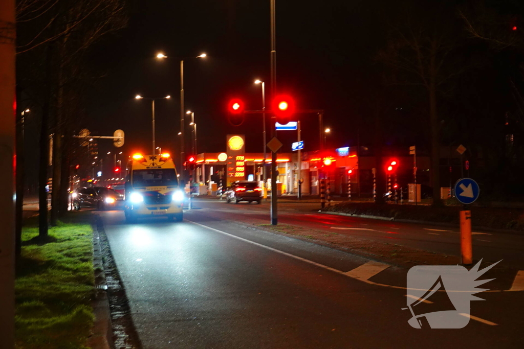 Persoon op fatbike komt ten val