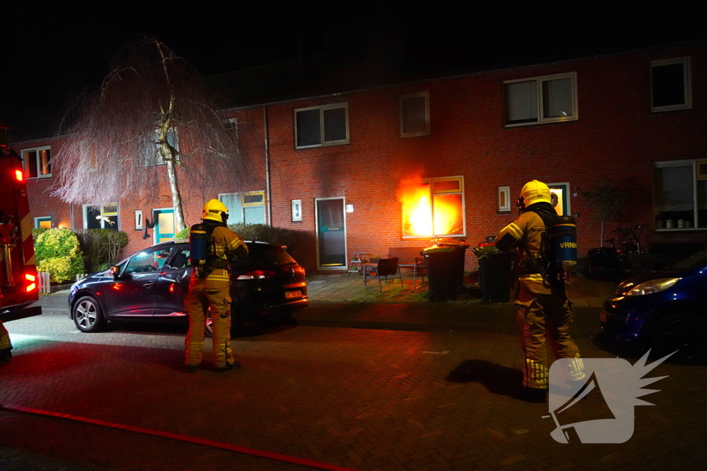 Bewoners opgevangen na keukenbrand