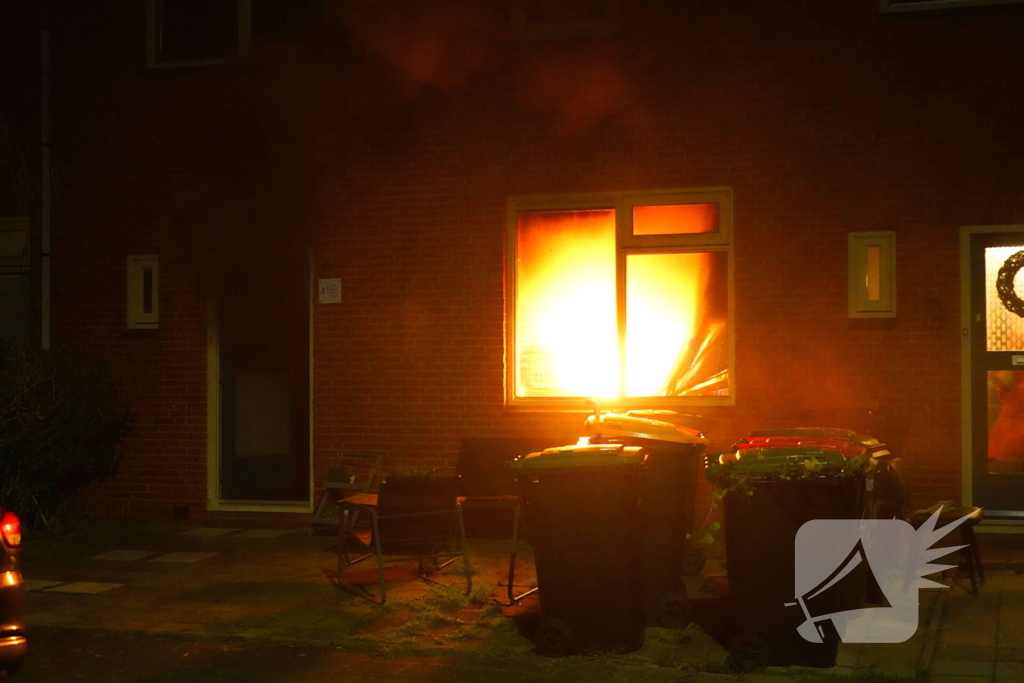 Bewoners opgevangen na keukenbrand