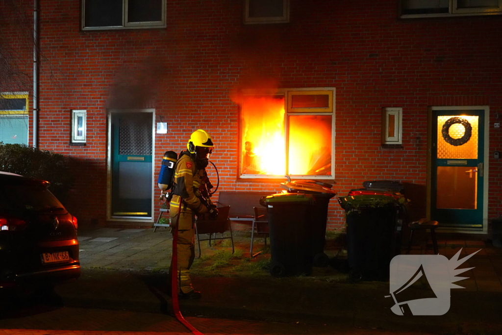Bewoners opgevangen na keukenbrand