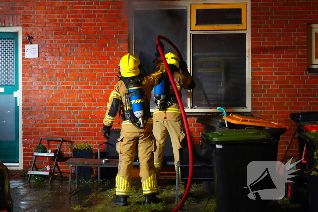 Bewoners opgevangen na keukenbrand