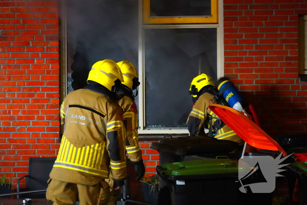 Bewoners opgevangen na keukenbrand