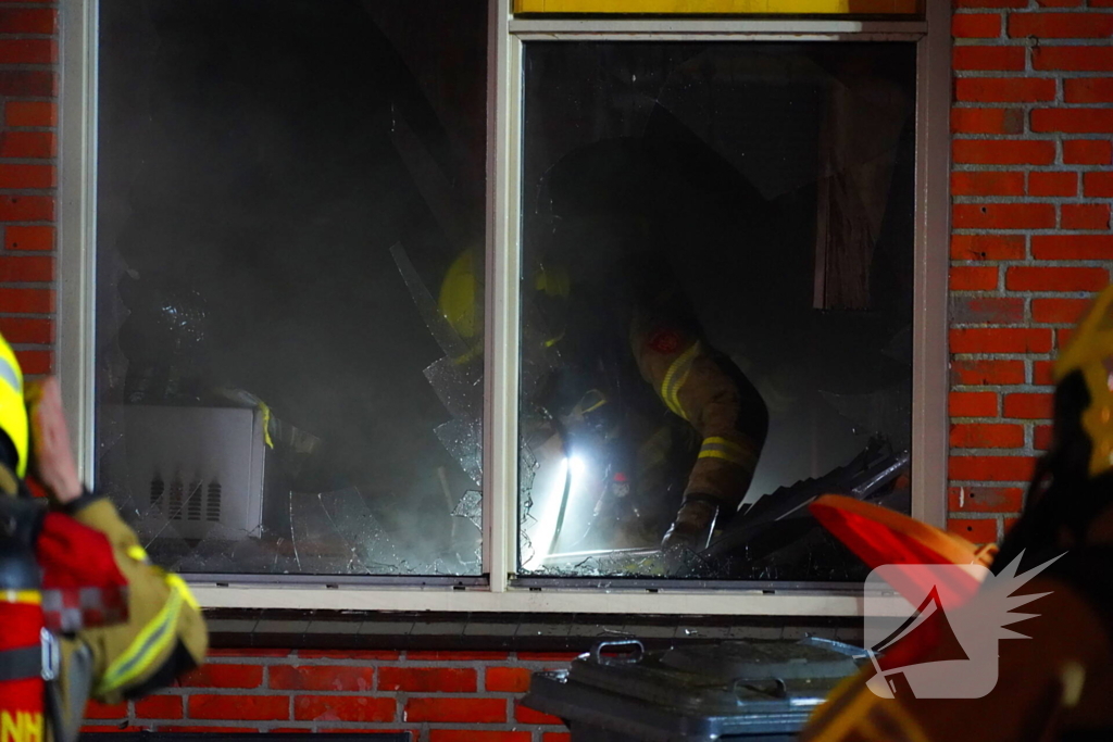 Bewoners opgevangen na keukenbrand