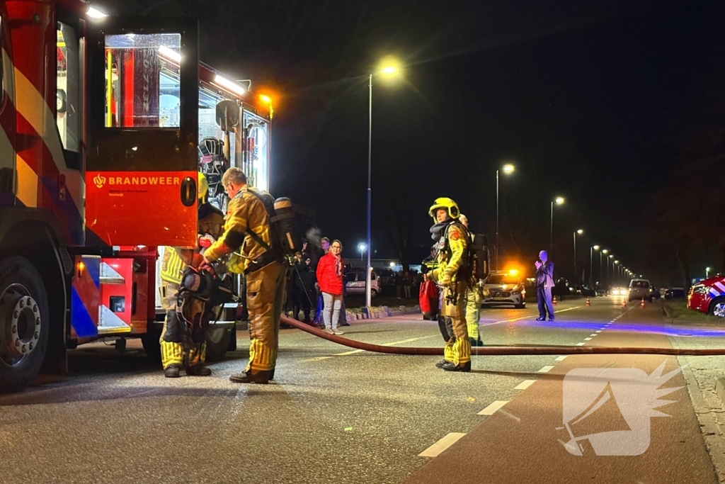 Flinke rookontwikkeling door brand bij afvalverwerkingsbedrijf