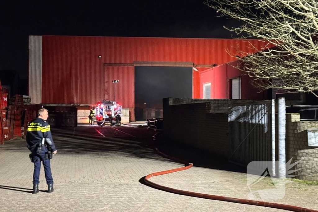 Flinke rookontwikkeling door brand bij afvalverwerkingsbedrijf