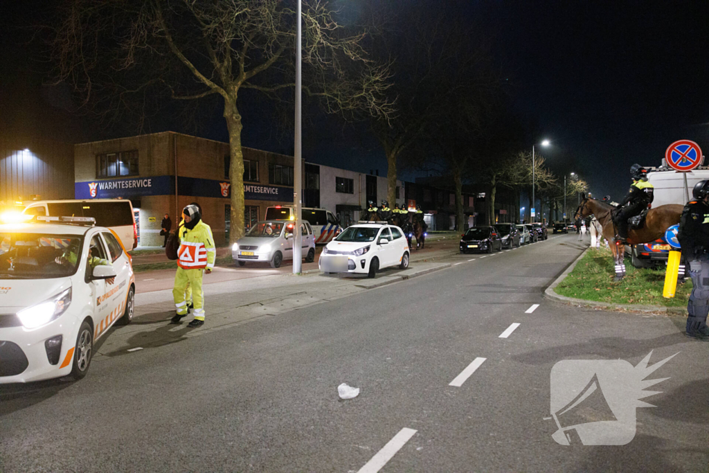 Feyenoord supporters verdreven door mobiele eenheid