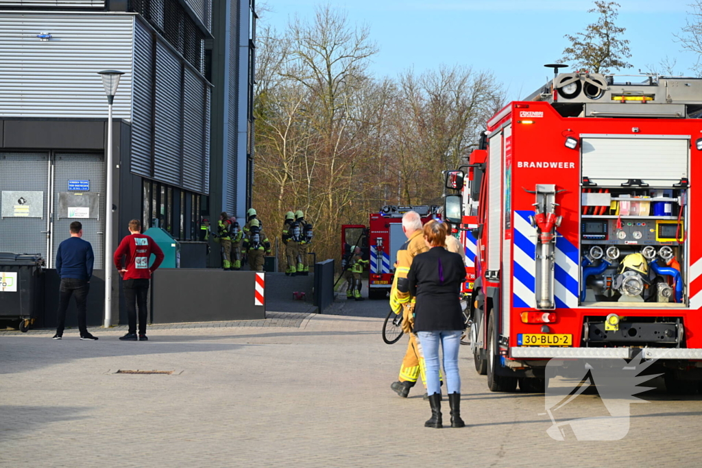 Gebouw ontruimd door brand