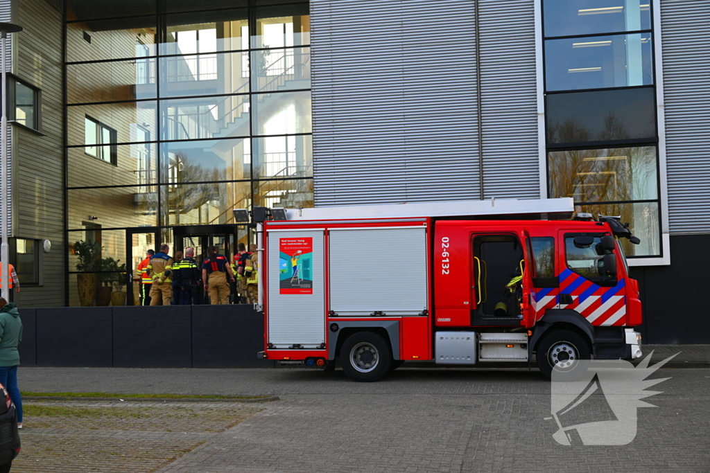 Gebouw ontruimd door brand