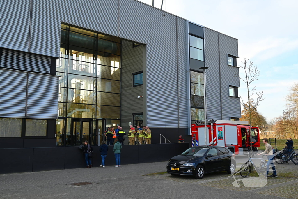 Gebouw ontruimd door brand