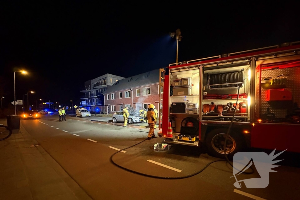 Brand in motorcompartiment tijdens rit