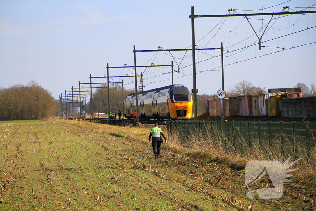Geen treinverkeer vanwege aanrijding met persoon