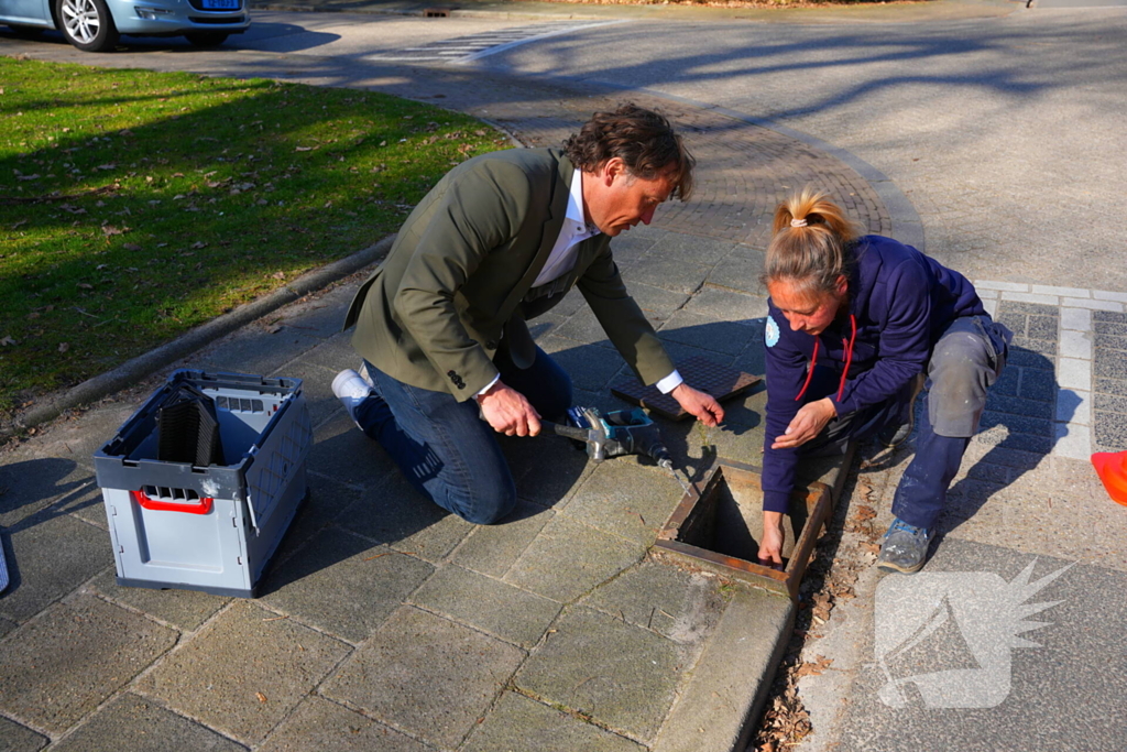 Wethouder plaatst paddentrap