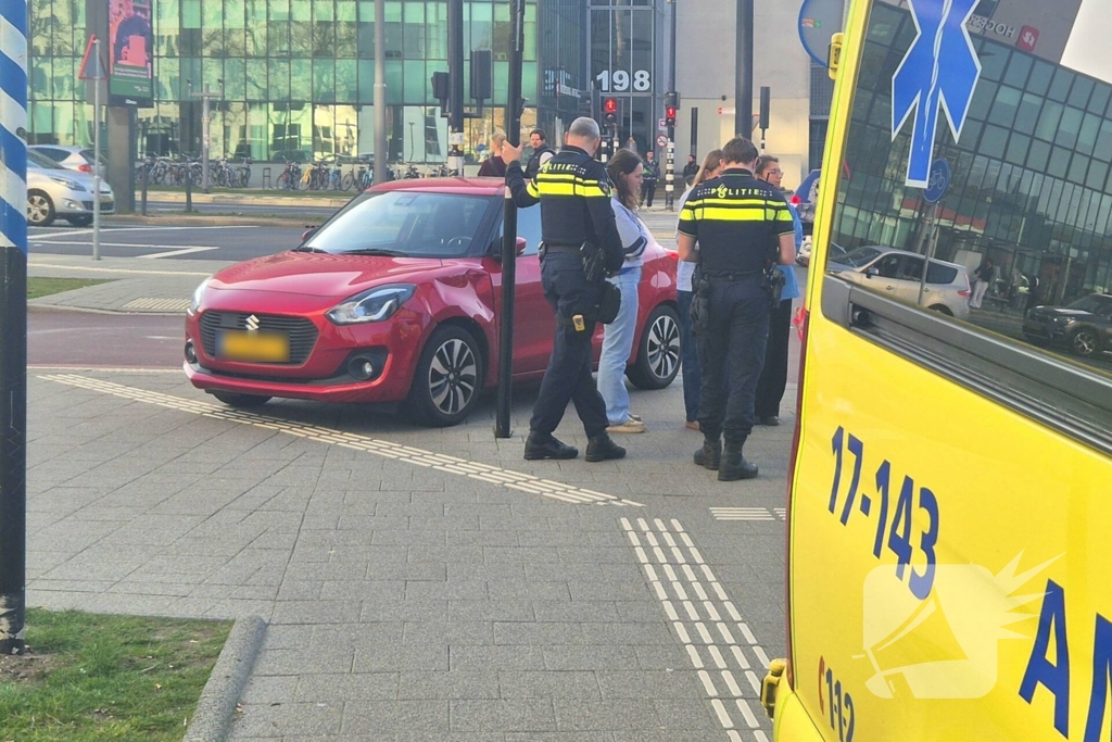 Aanrijding tussen scooter en auto