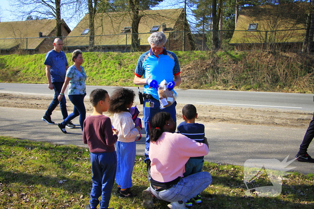 Kinderen betrokken bij botsing bij wegversmalling