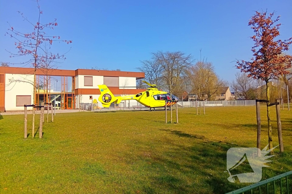 Traumateam ingevlogen voor medische noodsituatie in woning