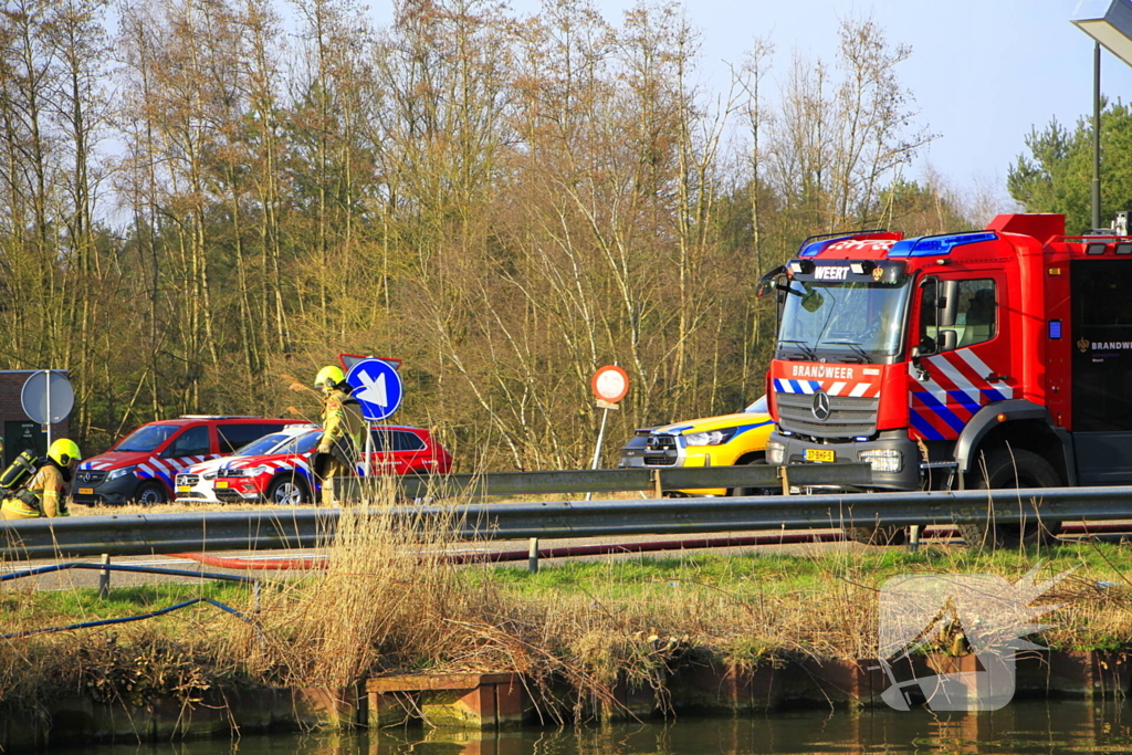 Veel rookontwikkeling zichtbaar bij uitslaande brand