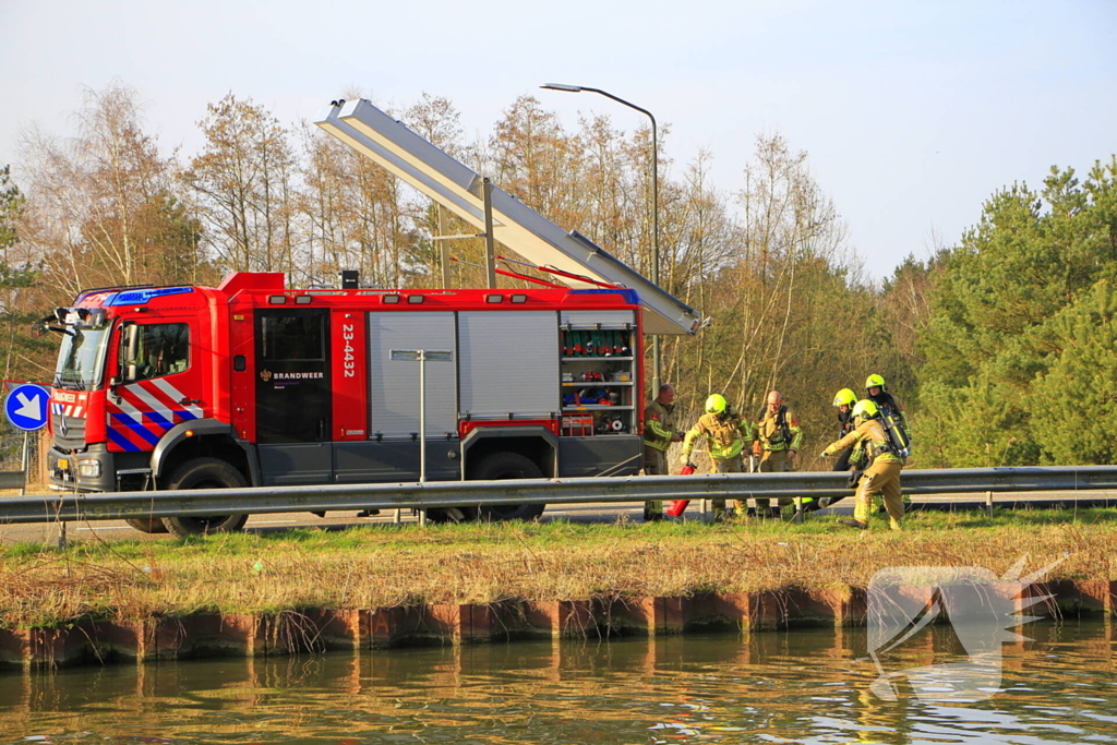 Veel rookontwikkeling zichtbaar bij uitslaande brand