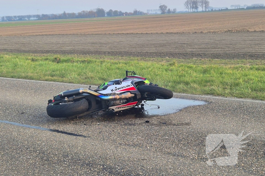 Moterrijder gewond bij ongeval