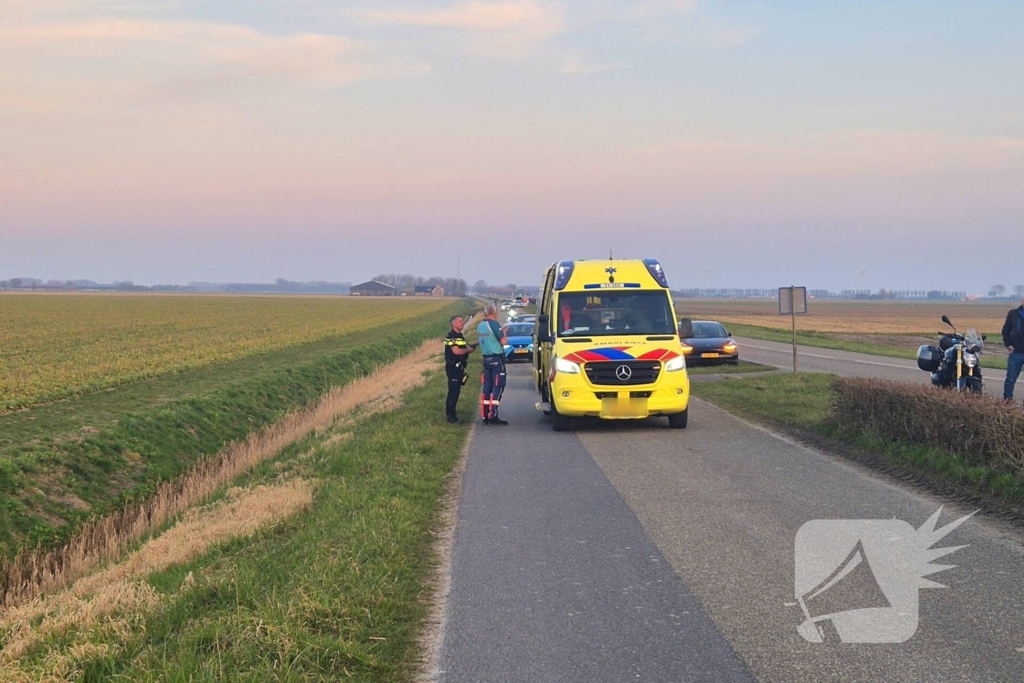 Moterrijder gewond bij ongeval