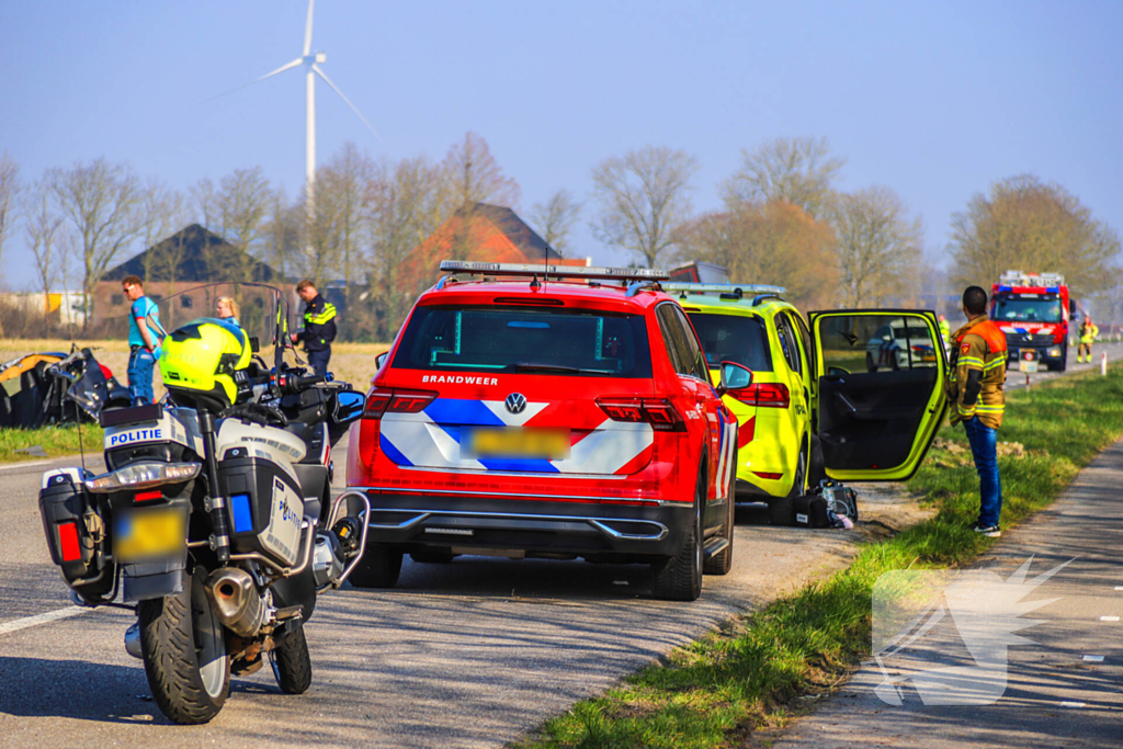 Dodelijk ongeval tussen auto en vrachtwagen
