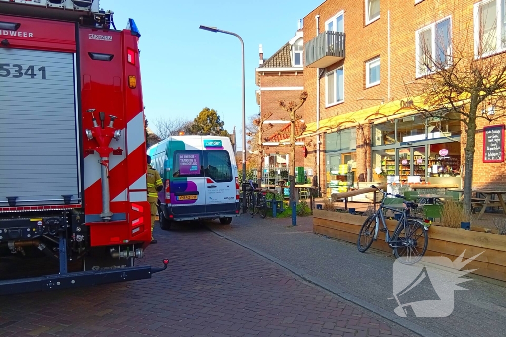 Brandweer onderzoekt situatie na gaslek